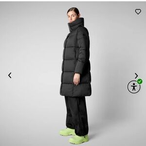 SAVE THE DUCK Black Puffer Coat